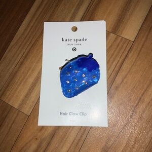 Kate Spade Blue Strawberry Hair Clip NWT